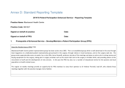 PRG-DES-report-2015 - Blackwood Health Centre