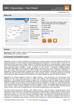 NRC Afghanistan
