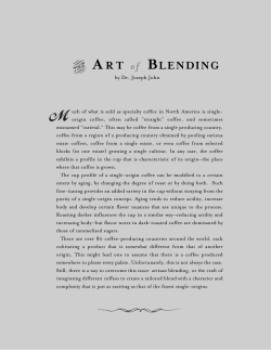 The Art of Blending - Josuma Coffee Company