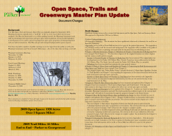 Document Changes 2009 Open Space: 1920 Acres Over 3 Square