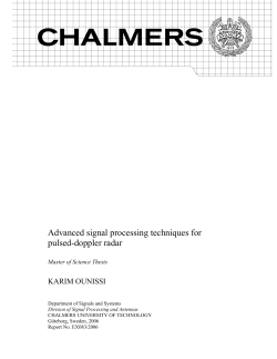 Advanced signal processing techniques for pulsed