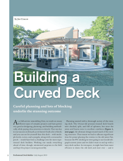 Building A Curved Deck - Modern Yankee Builders