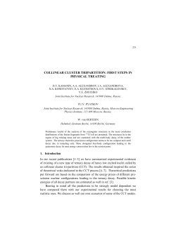 collinear cluster tripartition: first steps in physical treating