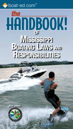 MISSISSIPPI BOATING LAWS AND RESPONSIBILITIES