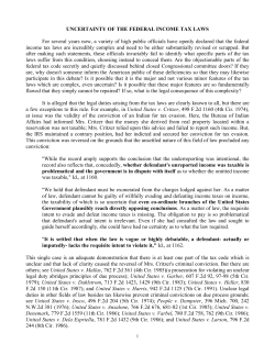 construction of a tax law is doubtful