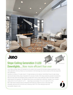 Slope Ceiling Generation 3 LED Downlights&hellip;Now