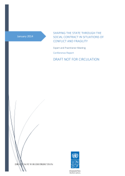 shaping the state through the social contract in situations of