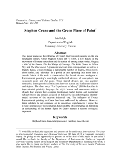 Stephen Crane and the Green Place of Paint