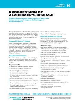 prOgrEssION Of AlzhEIMEr`s DIsEAsE 14