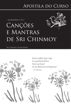 Can&ccedil;&otilde;es e Mantras de Sri Chinmoy