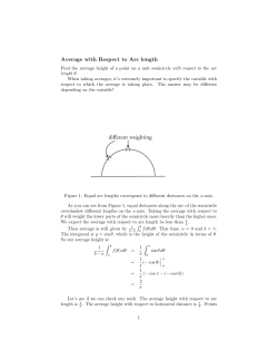 Average with Respect to Arc length
