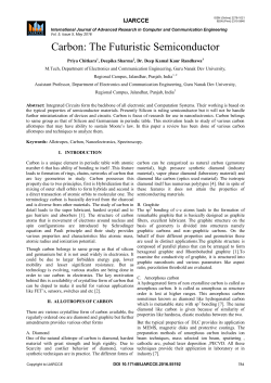 Carbon: The Futuristic Semiconductor
