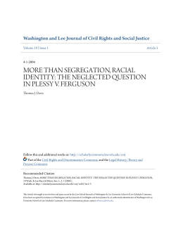 more than segregation, racial identity: the neglected question in