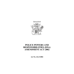 Police Powers and Responsibilities (DNA