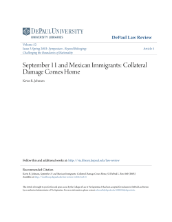 September 11 and Mexican Immigrants: Collateral