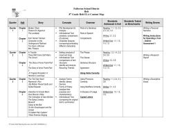 Fullerton School District Holt 8th Grade Holt ELA Content Map