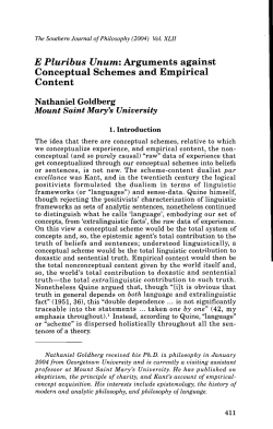 E Pluribus Unum: Arguments against Conceptual Schemes and