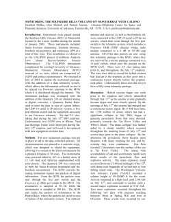 MONITORING THE SOUFRIERE HILLS VOLCANO ON