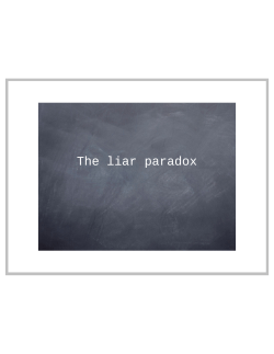 The liar paradox