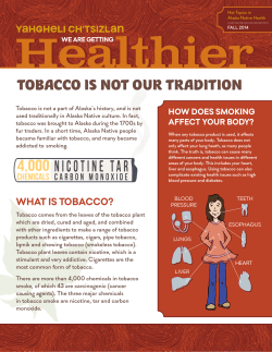 Tobacco - Alaska Native Tribal Health Consortium