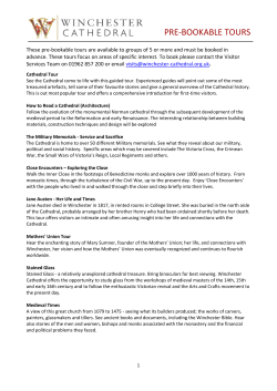 themed tours list - Winchester Cathedral