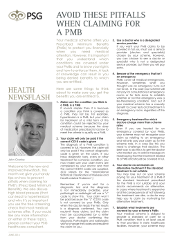 avoid these pitfalls when claiming for a pmb