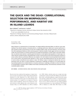 the quick and the dead: correlational selection