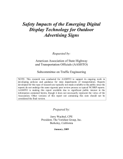 Safety Impacts of the Emerging Digital Display Technology for