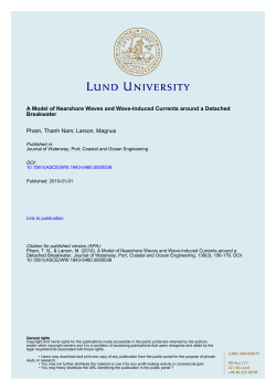 A Model of Nearshore Waves and Wave-Induced