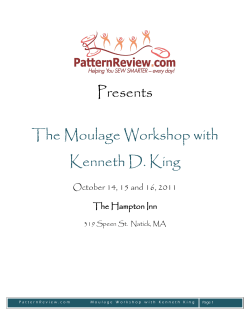 Presents The Moulage Workshop with Kenneth D. King