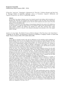 Francesca Caracciolo Pubblicazioni ultimo triennio