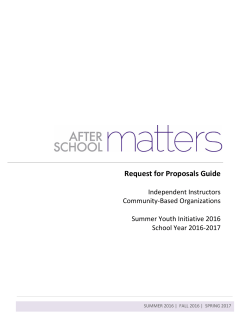 Contact Information - After School Matters