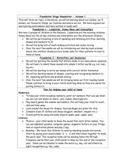 Autumn 1 Newsletter