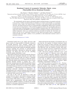Rotational Control of Asymmetric Molecules: Dipole