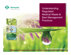 3 Regulated Medical Waste