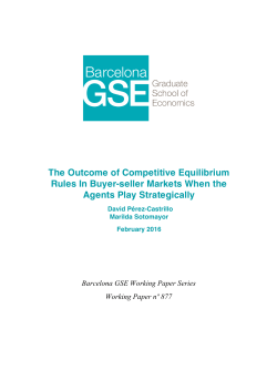 The Outcome of Competitive Equilibrium Rules In Buyer
