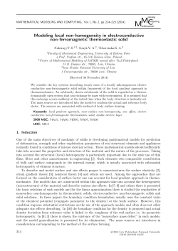 Modeling local non-homogeneity in electroconductive non