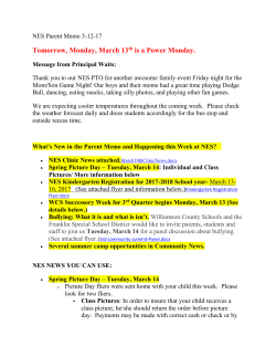 Tomorrow, Monday, March 13th is a Power Monday.