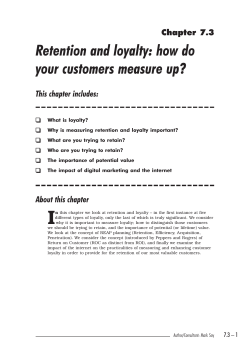 Retention and loyalty: how do your customers measure up?