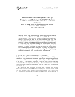 Advanced Document Management through Thesaurus-based