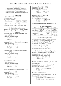 How to Use Mathematica to solve Some Problems of Mathematics