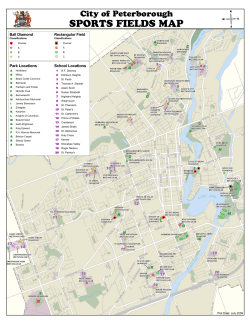 sports fields map - City of Peterborough