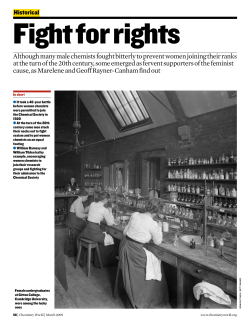 Fights for rights - Royal Society of Chemistry