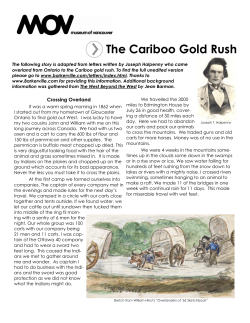 The Cariboo Gold Rush