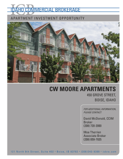 cw moore apartments - Idaho Commercial Brokerage