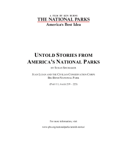 Juan Lujan and the Civilian Conservation Corps, 1930s