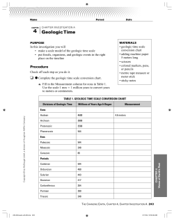 Geologic Time Scale Conversion