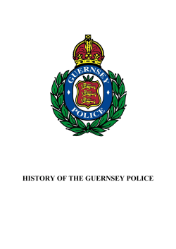 HISTORY OF THE GUERNSEY POLICE
