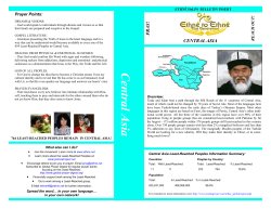 Central Asia - Joshua Project