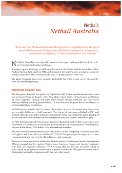 Netball Australia - Australian Human Rights Commission